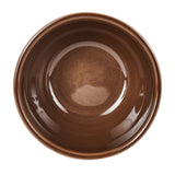 Sm Matte Brown Bowl With Glossy Interior