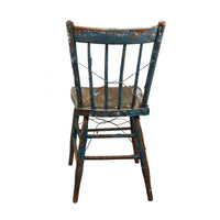 Worn Dark Blue Chair