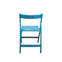 Light Blue Fold-Up Chair