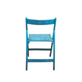 Light Blue Fold-Up Chair