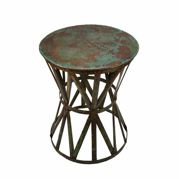 Worn Metal Stool