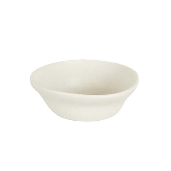 Sm Cream Bowl With Waved Edges