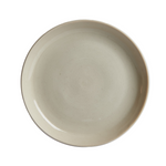 M Cream Colored Shallow Rimmed Dish