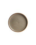 Beige Plate w/ Lightly Burnt Orange Edges