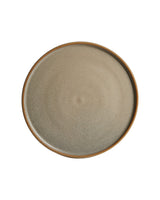 Beige Plate w/ Lightly Burnt Orange Edges