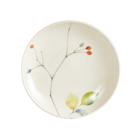 Sm Cream Plate With Different Flower Designs