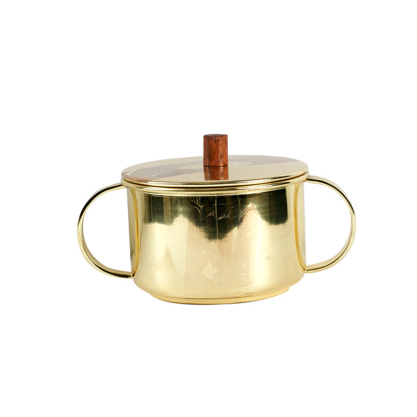 Sm Gold Metal Pot