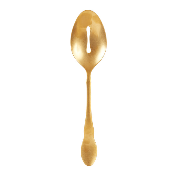 Gold Slotted Serving Spoon