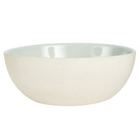 Sm White Bowl With Pale Green Interior