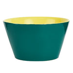 Sm Green Bowl With Yellow Interior