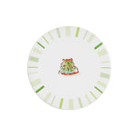 White Coaster With Green Markings