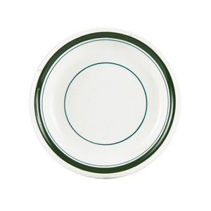 Sm White And Green Saucer