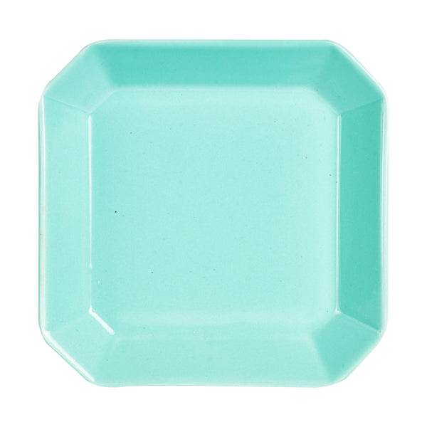 Sm Square Teal Plate