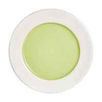 Md Pale Green Plate With White Rim