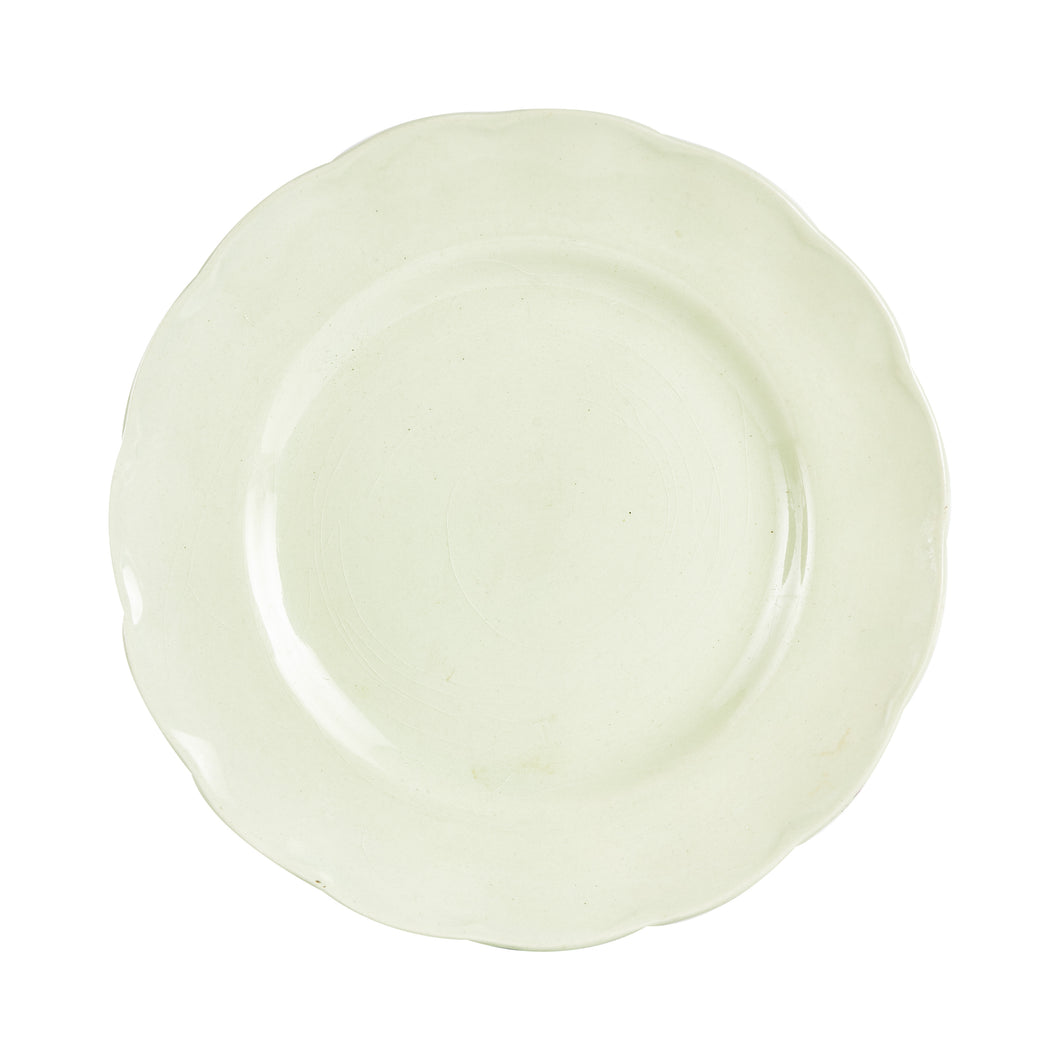 Md Light Green Plate With Wavy Edge