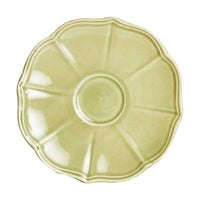 Md Green Floral Plate