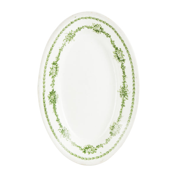 White And Green Platter