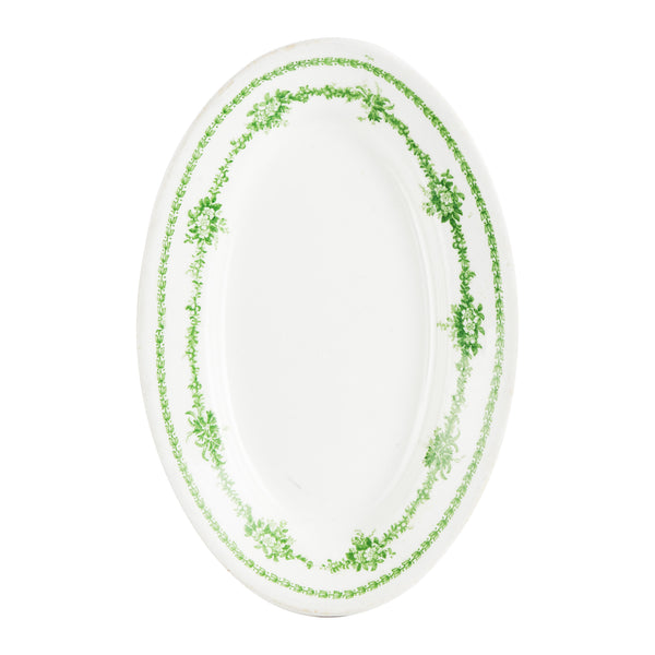 White And Green Platter