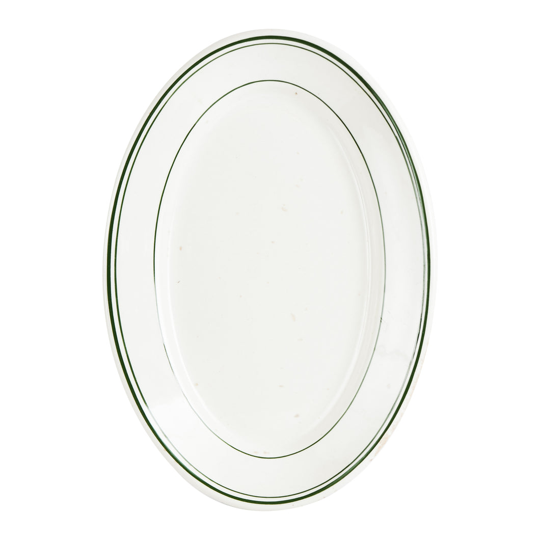 White And Green Platter