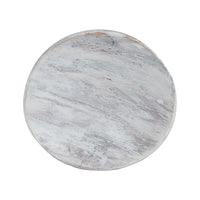 Sm Grey And White Wood Dish