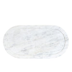 White Oval Marble Board