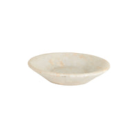 Sm Shallow Cream Marble Bowl