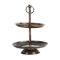 Two-Tier Metal Cake Stand