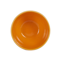 Sm LightOrange Bowl With Dotted Texture