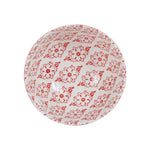 Sm Orange Bowl With Interior Flower Print