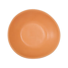 Sm Shallow Light Orange Matte Bowl