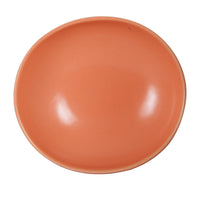 Sm Shallow Orange Matte Bowl