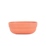 Md Light Orange/Red Square Bowl