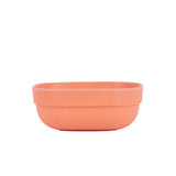 Md Light Orange/Red Square Bowl