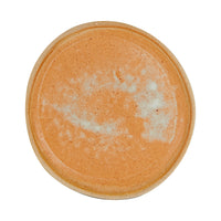 Orange and Cream Speckled Plates