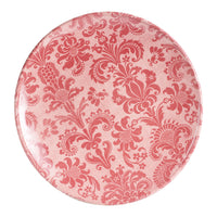 Lg Vintage Patterned Pink Plate