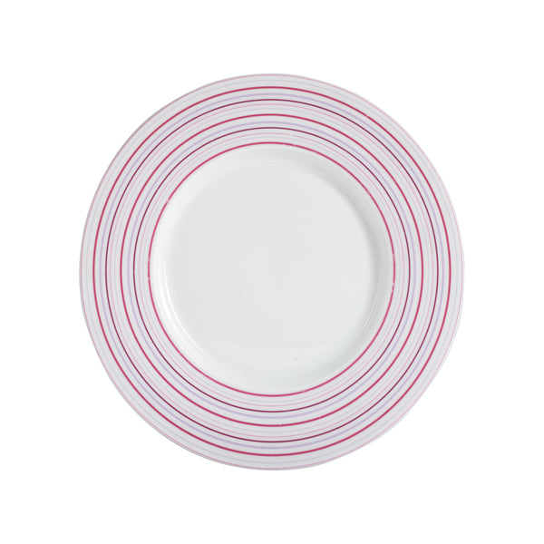 Md Plate With Pink and Purple Stripes