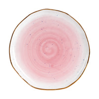 Md Light Pink Plate With Gold Rim And Markings