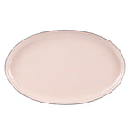 Pink Platter With Black Rim