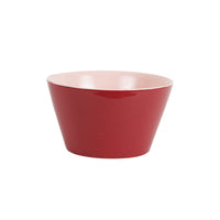 Md Red Bowl With Light Pink Interior