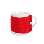 White Mug With Red Coat