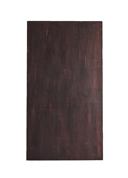 Lg Dark Brown Painted Wood