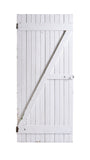 Lg White Painted Slatted Door