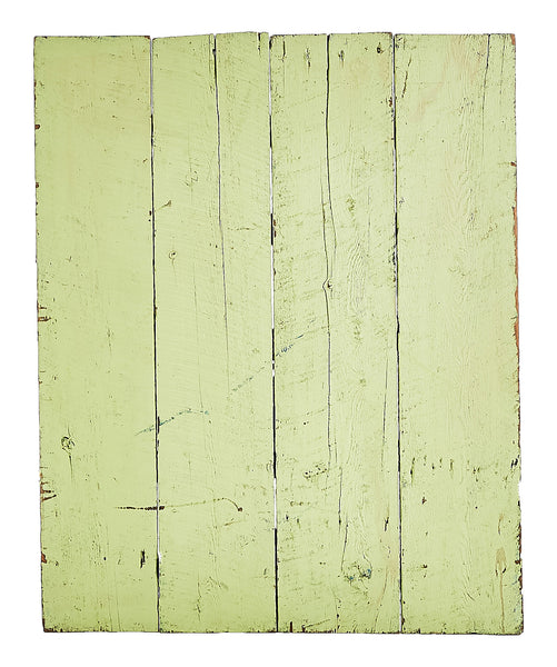 L Lime Painted Rough Wood