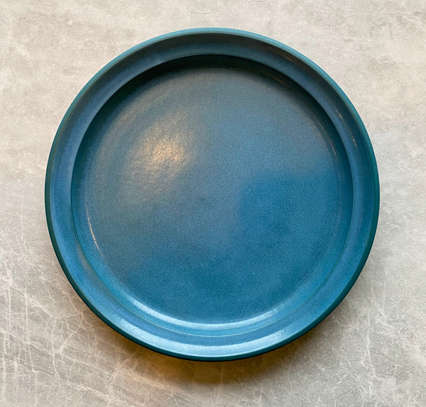 Small Matte Blue Plate