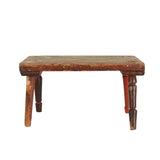 Sm Worn Brown Stool