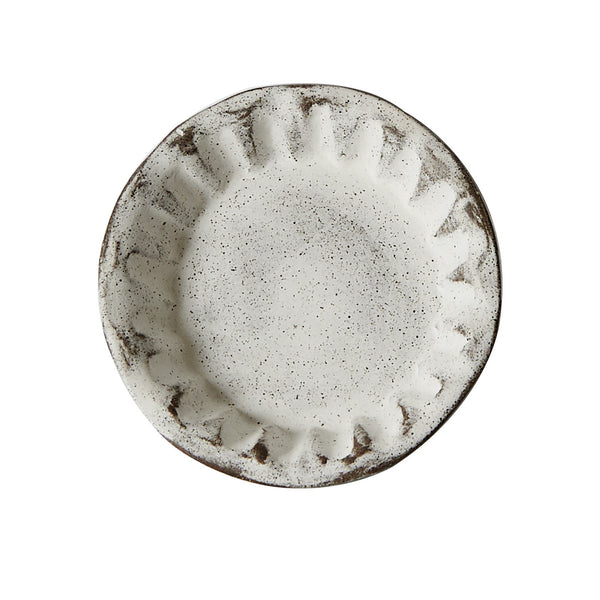 Sm White Rustic Ceramic Bowl