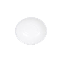 Md White Glossy Oval Bowl