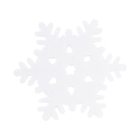 White Felt Snowflake Coaster