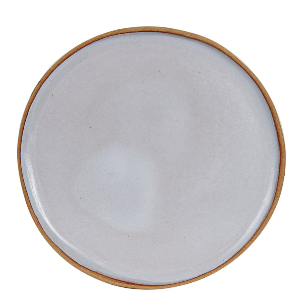 White Plate With Burnt Wavy Edges