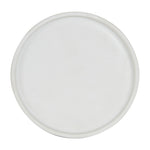 White Matte Shallow Plate